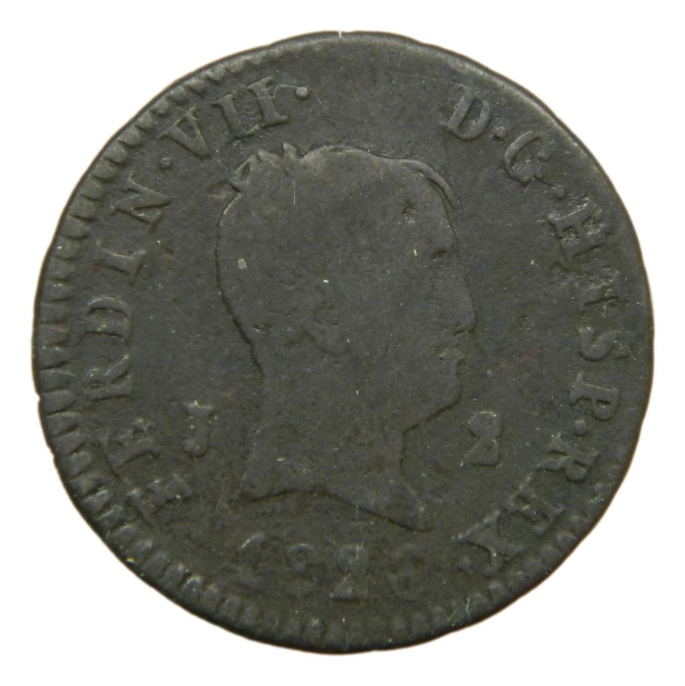 1826 - FERNANDO VII - 2 MARAVEDIS - JUBIA - BC+