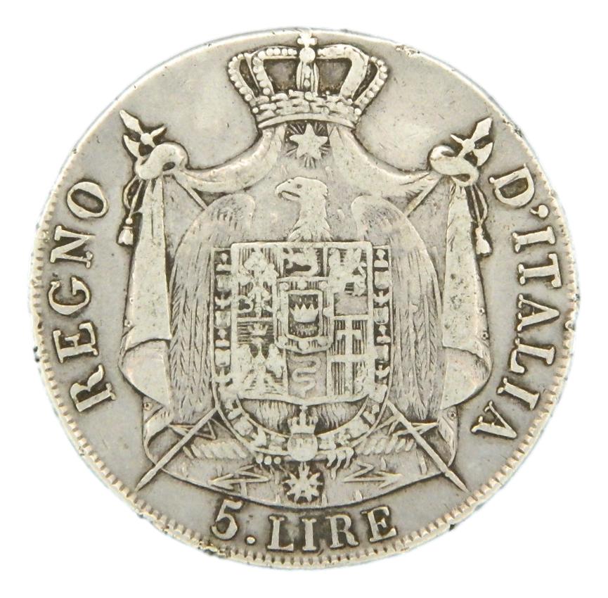 1811 - ITALIA - 5 LIRE - NAPOLEON I - PLATA