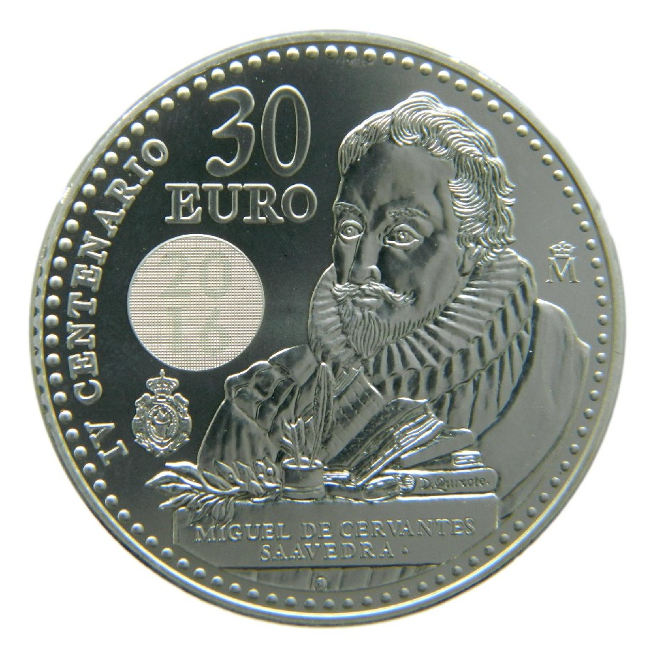 2016 - ESPAÑA - 30 EUROS - CERVANTES 