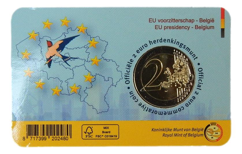 2024 - BELGICA - 2 EURO - PRESIDENCIA UE - FRANCES - COINCARD