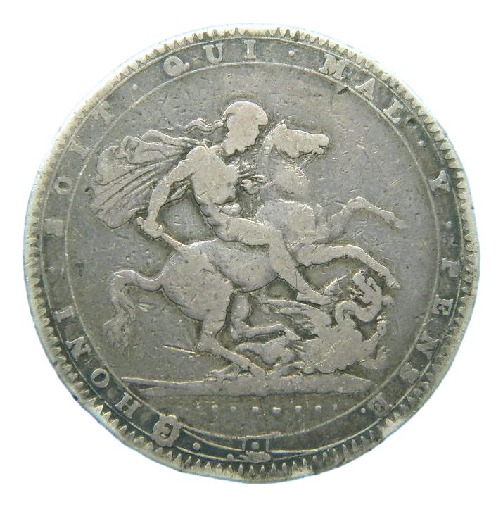 1820 LX - GRAN BRETAÑA - CROWN - GEORGIUS III - PLATA