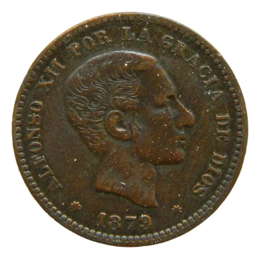 1879 OM - ALFONSO XII - 5 CENTIMOS - BARCELONA - MBC-