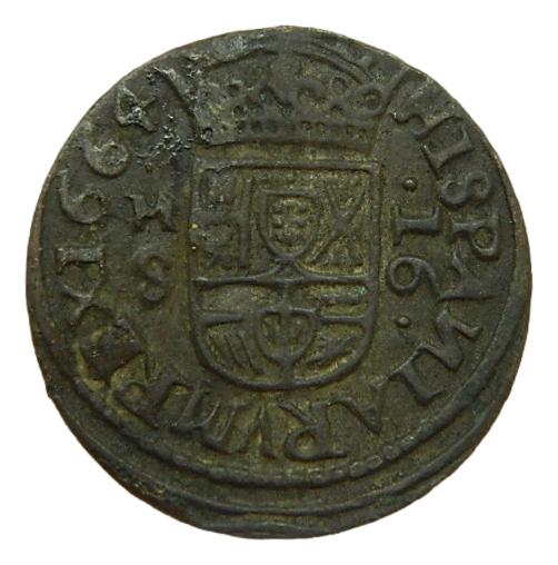 1664 - FELIPE IV - 16 MARAVEDIS - SEVILLA