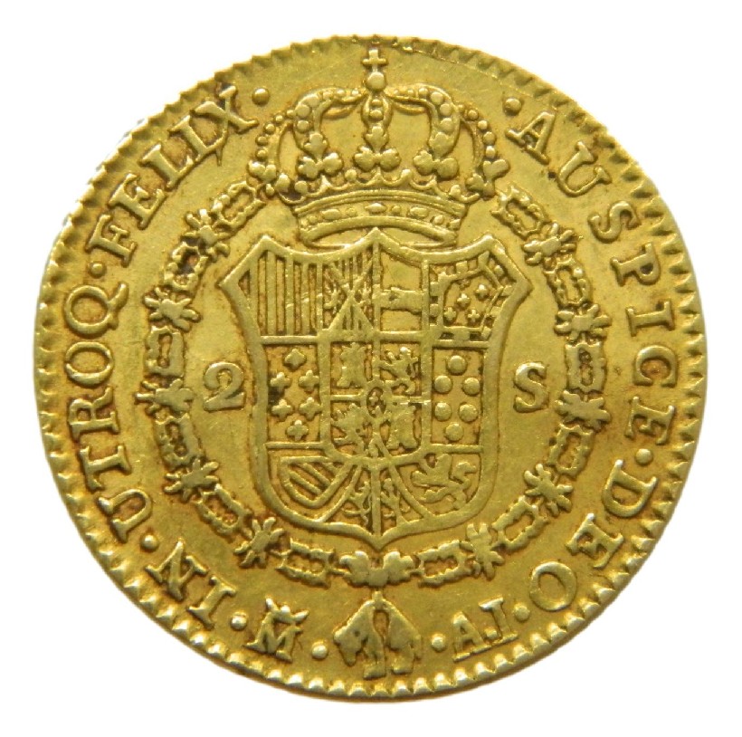 1807 AI - CARLOS IV - 2 ESCUDOS - MADRID - MBC