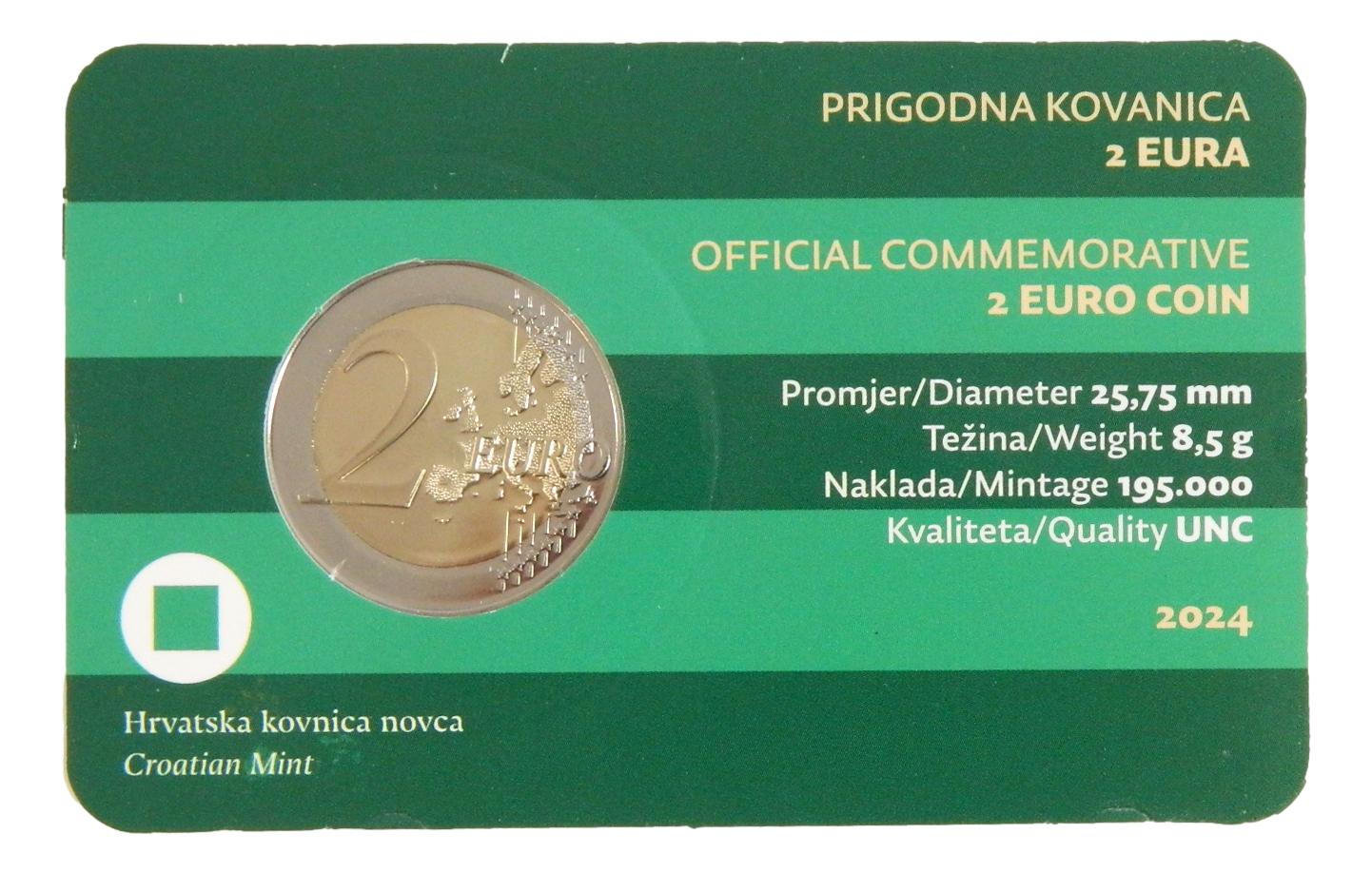 2024 - CROACIA - 2 EURO - VARAZDIN - COINCARD