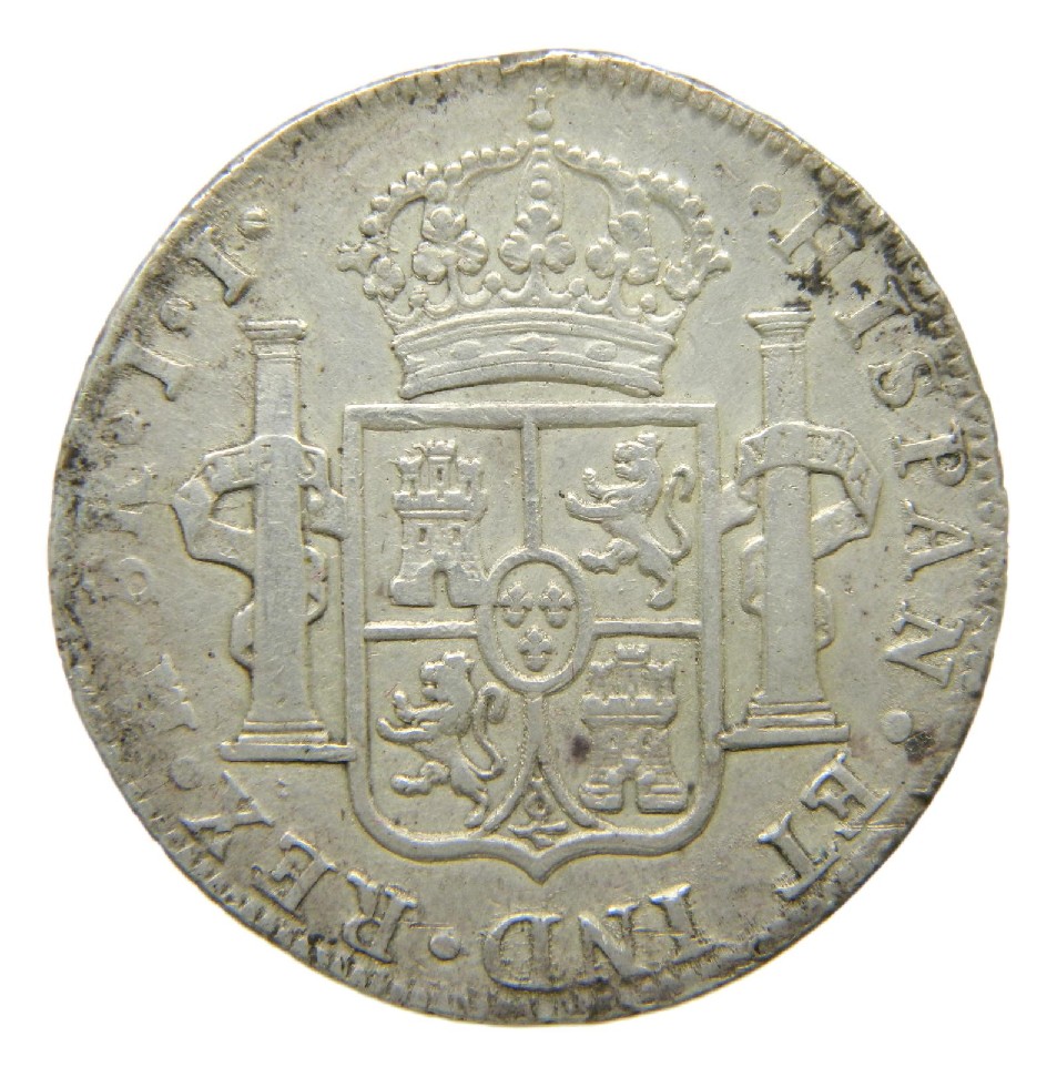 1819 JJ - FERNANDO VII - 8 REALES - MEXICO - PLATA - MBC