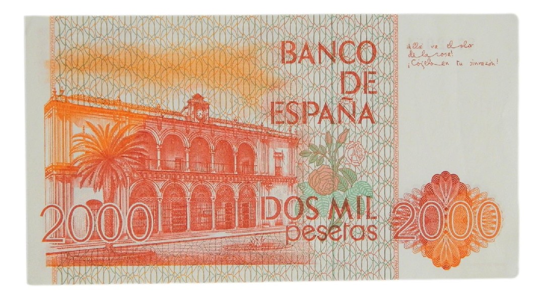 1980 - ESPAÑA - BILLETE - 2000 PESETAS - JUAN RAMON JIMENEZ - SIN SERIE - SC