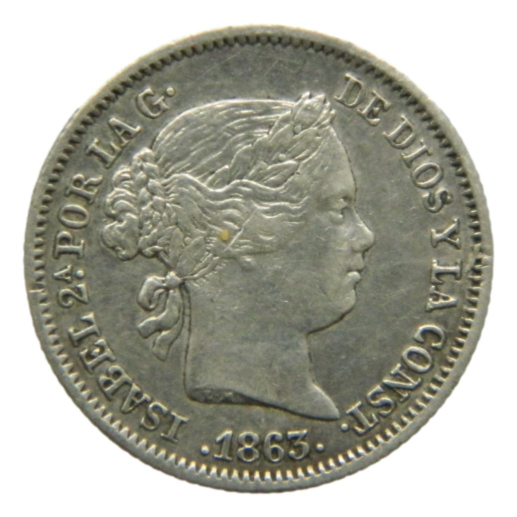 1863 - ISABEL II - 1 REAL - SEVILLA - MBC