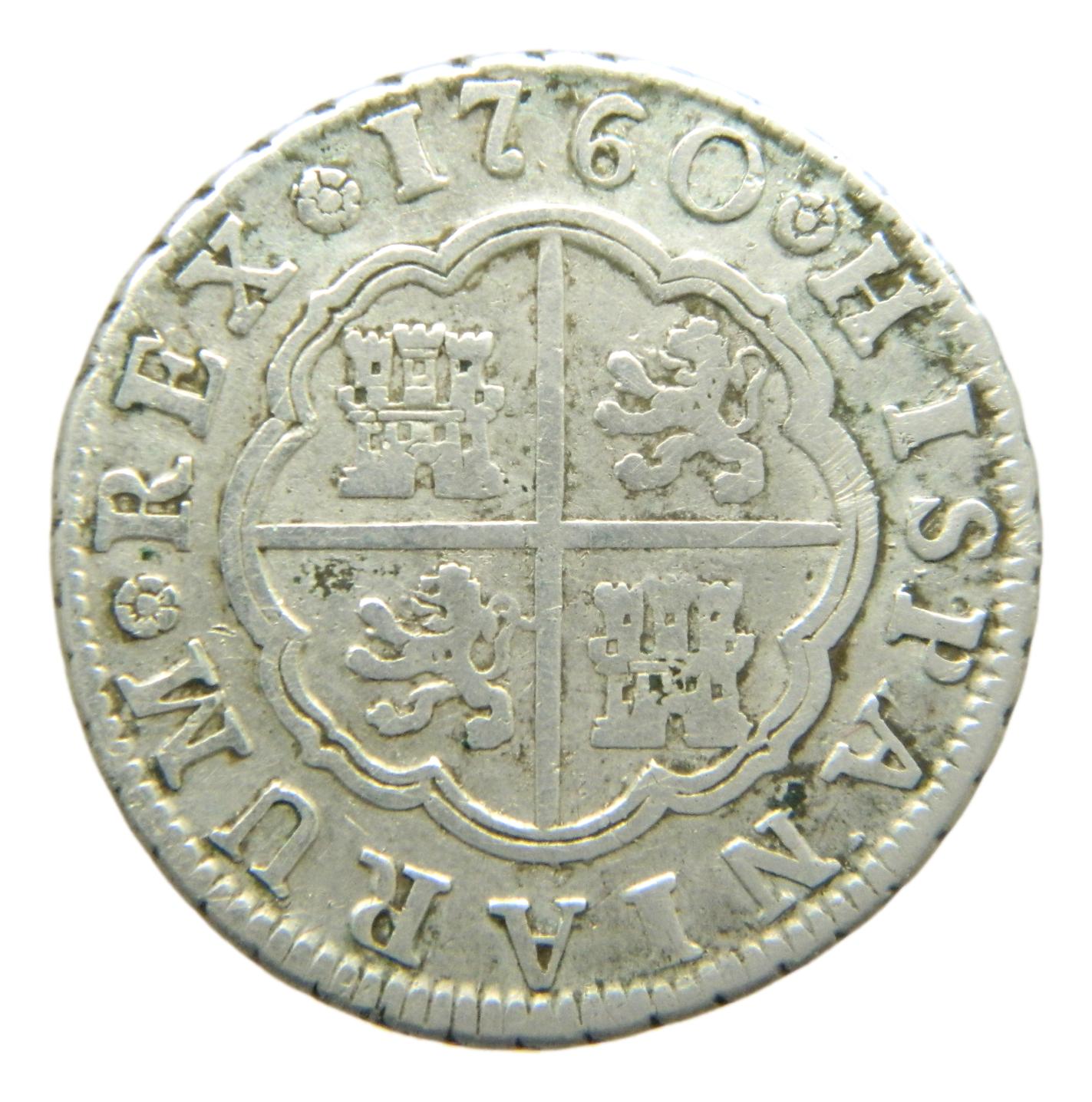 1760 JP - CARLOS III - 2 REALES - MADRID - MBC
