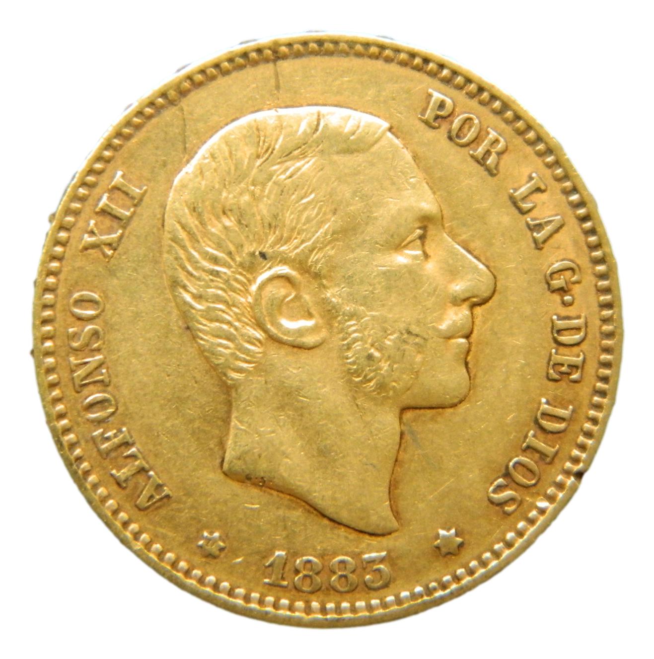 1883 - ALFONSO XII - 25 PESETAS - MSM - BC-