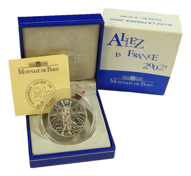 2002 - FRANCIA - 1/4 EURO - ALLEZ LA FRANCE - PLATA - BU