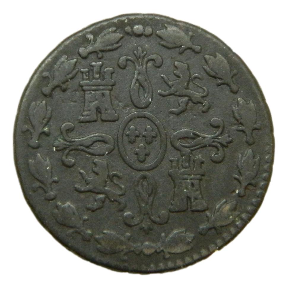 1826 - FERNANDO VII - 2 MARAVEDIS - JUBIA - BC+