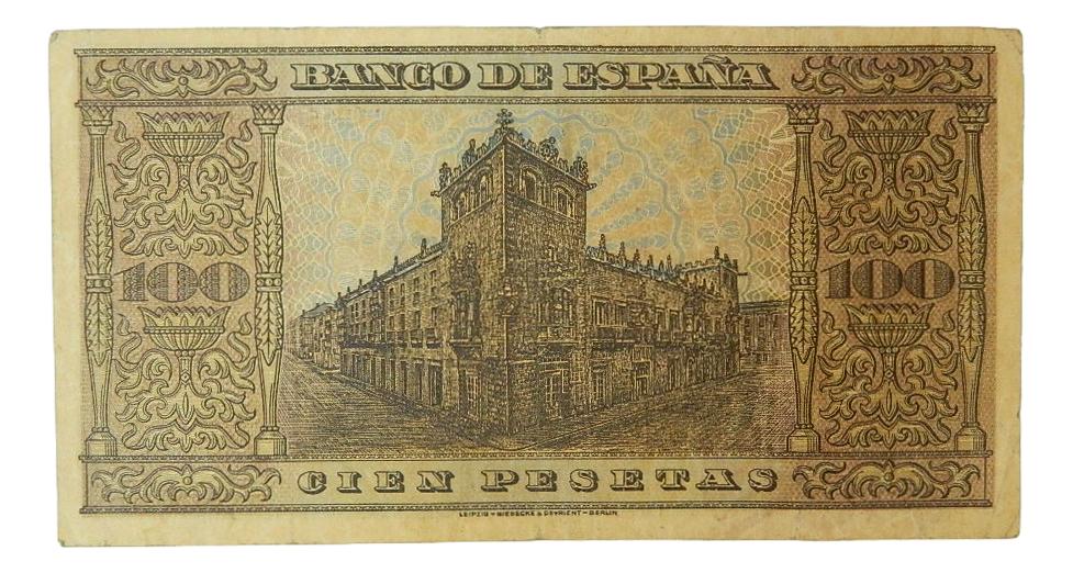 1938 - ESPAÑA - BILLETE - 100 PESETAS - BURGOS - BC