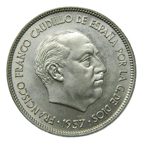 1957 *59 - FRANCO - 25 PESETAS - SC