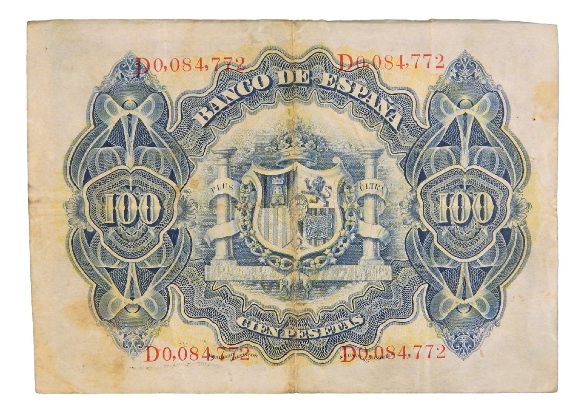 1906 - ESPAÑA - BILLETE - 100 PESETAS - MADRID - BC
