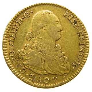 1807 AI - CARLOS IV - 2 ESCUDOS - MADRID - MBC