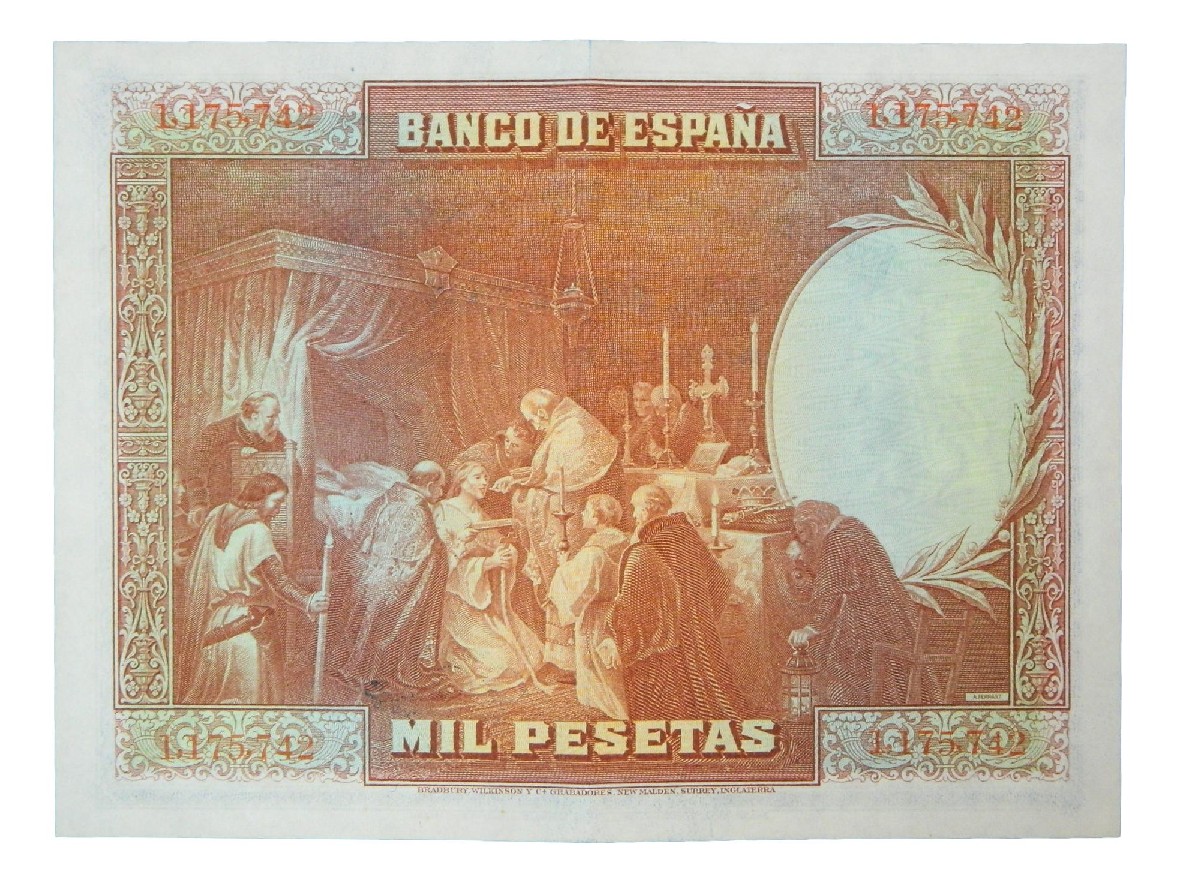 1928 - ESPAÑA - BILLETE - 1000 PESETAS - SAN FERNANDO - EBC-