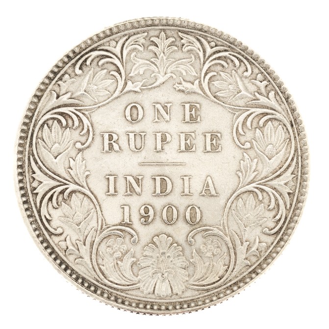 1900 - INDIA BRITANICA - 1 RUPIA - MBC+ - S12/533