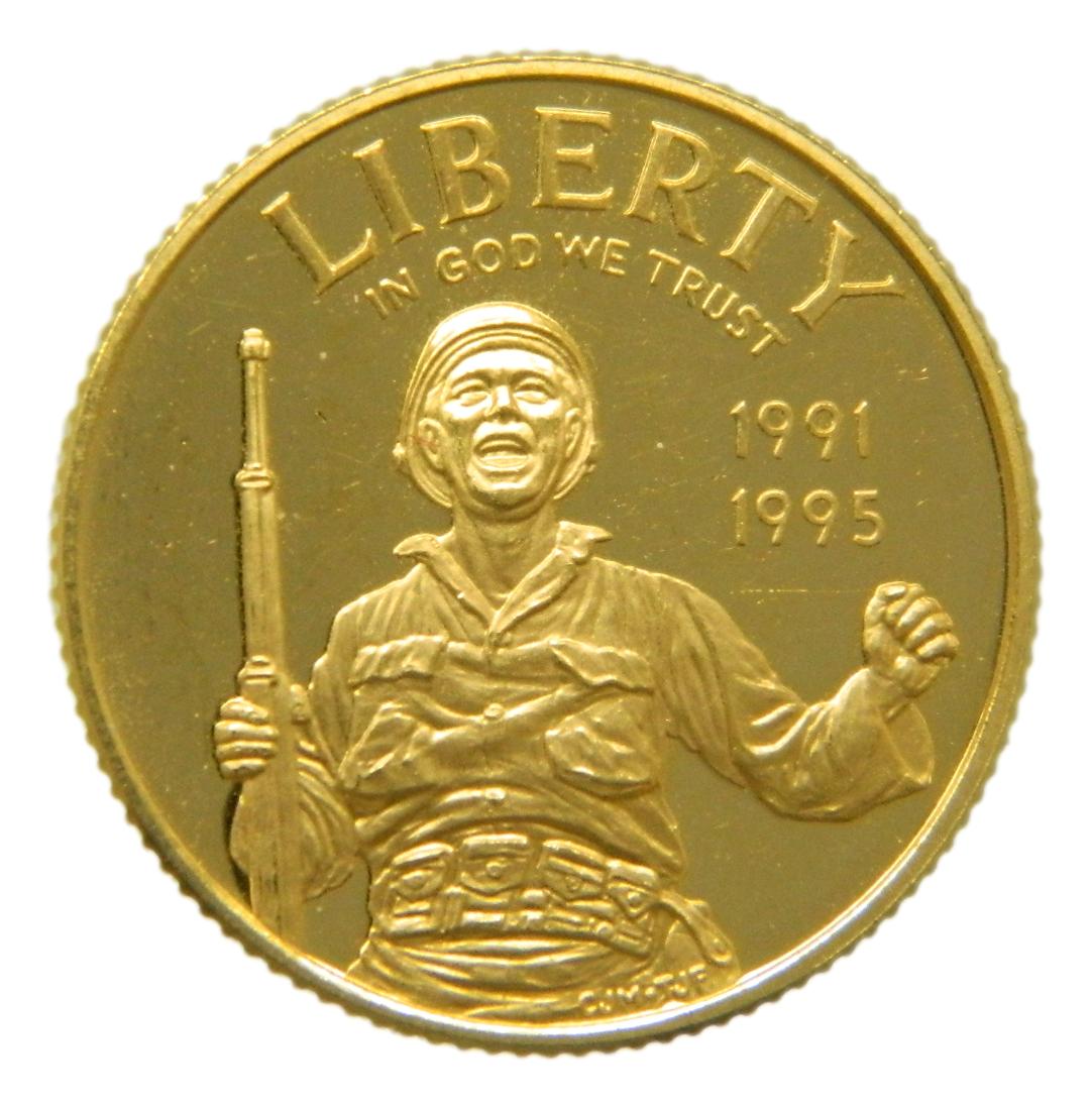 1995 - USA - 5 DOLARES - 50 TH II GUERRA MUNDIAL - ORO - SC