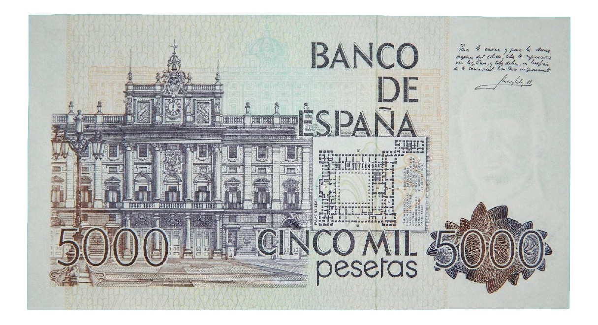 1979 - ESPAÑA - BILLETE - 5000 PESETAS - JUAN CARLOS I - SIN SERIE - SC-