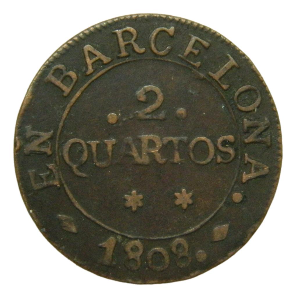 1808 - JOSE NAPOLEON - 2 QUARTOS - BARCELONA