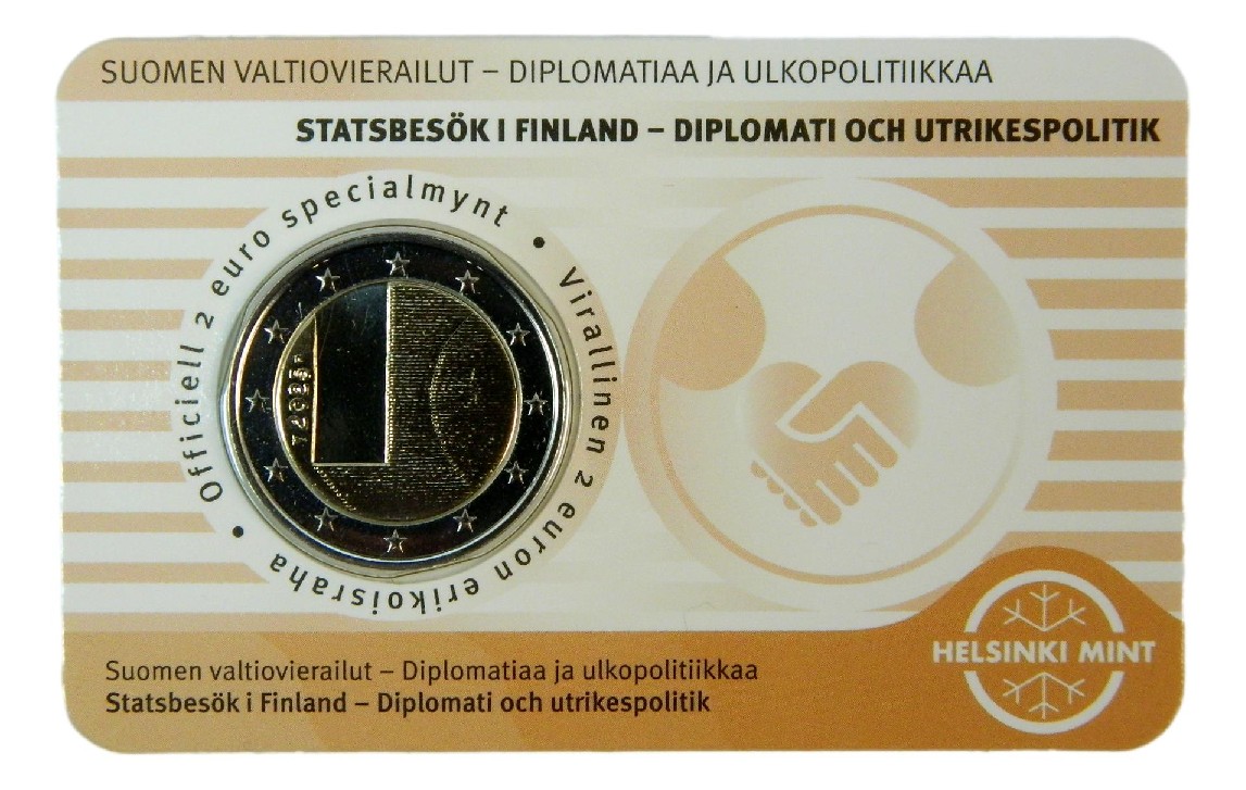 2025 - FINLANDIA - 2 EURO - DIPLOMACIA Y POLITICA EXTERIOR - COINCARD - FINES