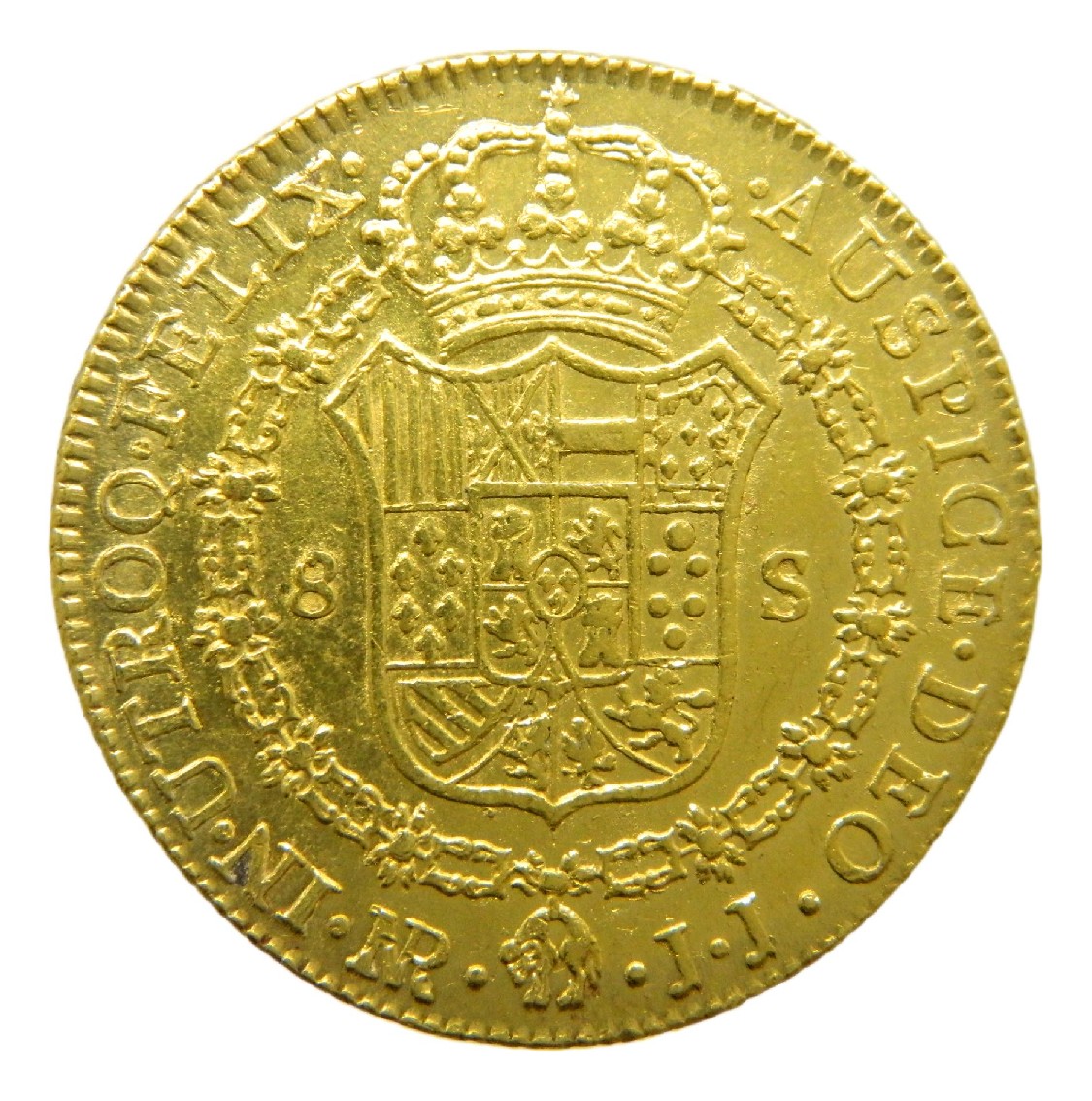 1781 JJ - CARLOS III - 8 ESCUDOS - NUEVO REINO - MBC-