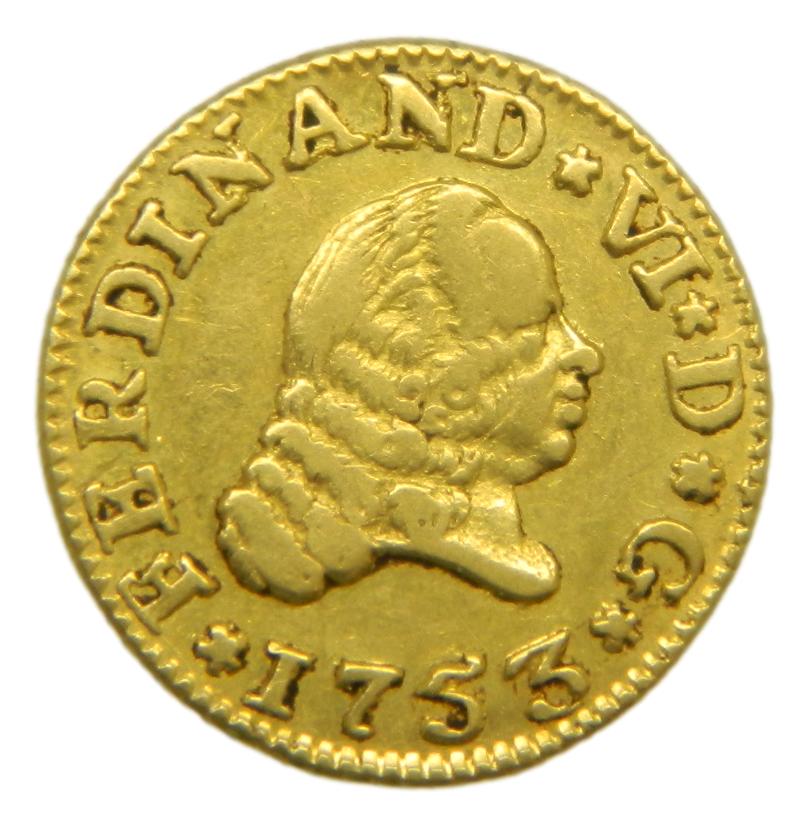 1753 PJ - FERNANDO VI - 1/2 ESCUDO - SEVILLA