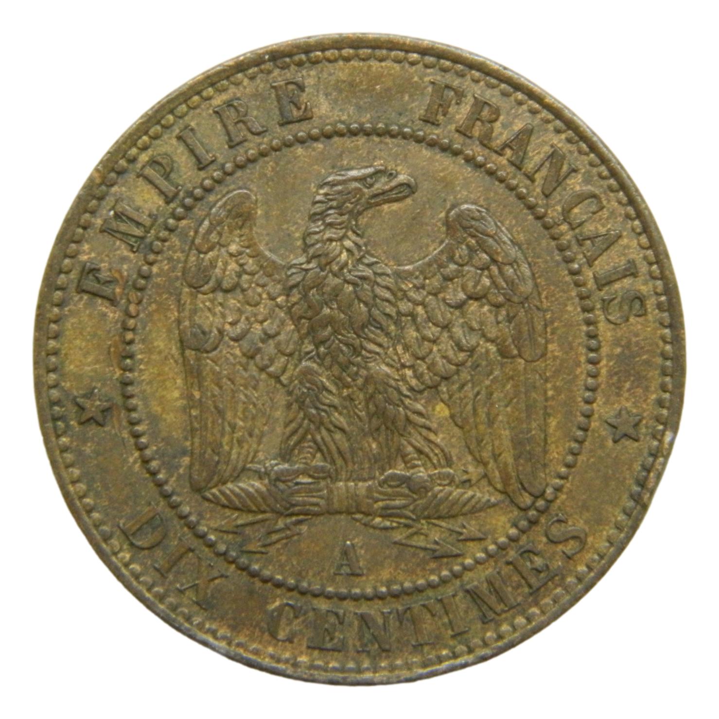 1853 A - FRANCIA - 10 CENTIMES - NAPOLEON III - S9/628