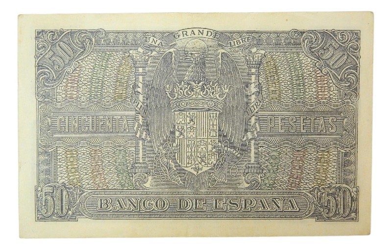 1940 - ESPAÑA - BILLETE - 50 PESETAS - MENENDEZ PELAYO - MBC-