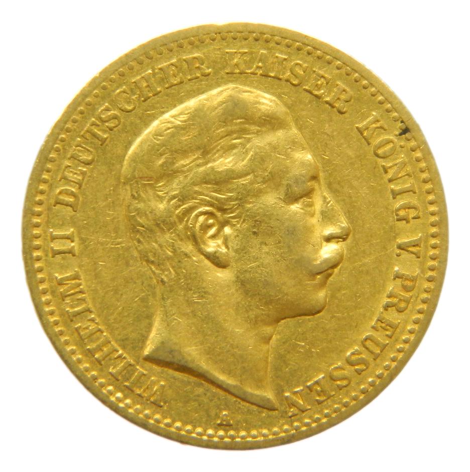 1893 A - ALEMANIA - 10 MARK - WILHELM II - PRUSSIA