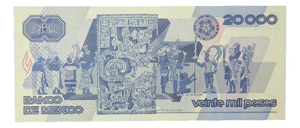 1989 - MEXICO - BILLETE - 20000 PESOS - PICK 92b - SC