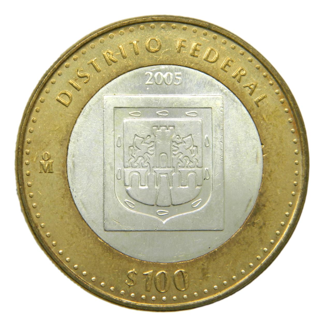 2005 - MEXICO - 100 PESOS - DISTRITO FEDERAL