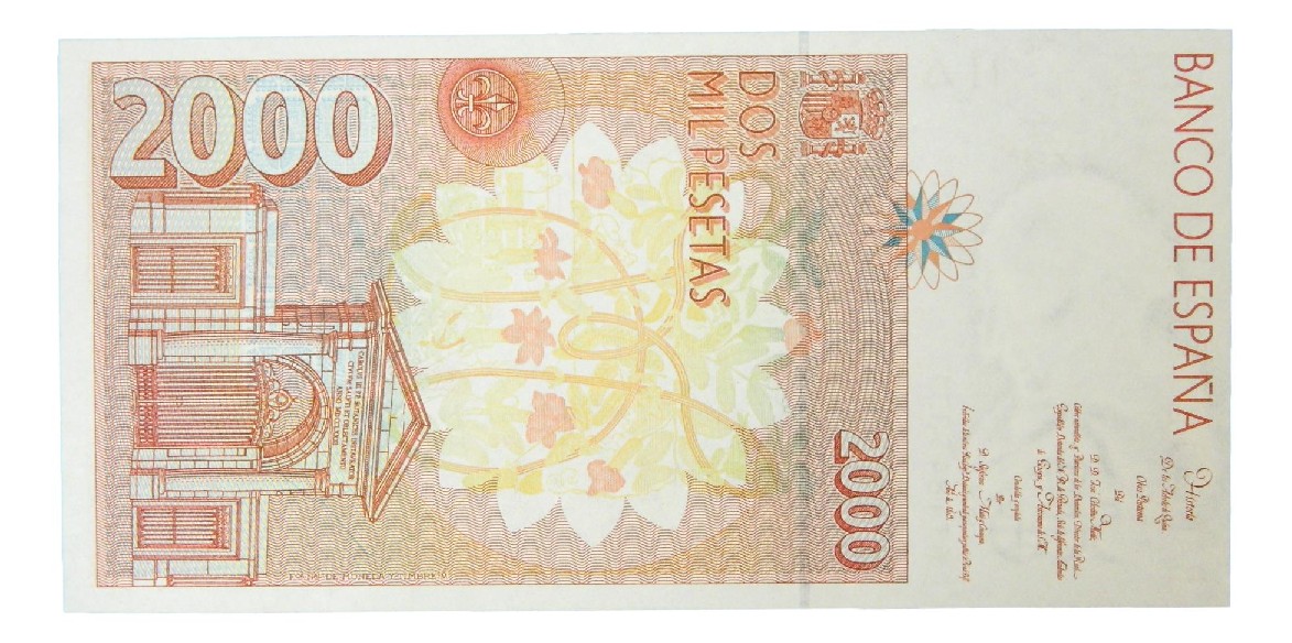 1992 - ESPAÑA  - BILLETE - 2000 PESETAS - JOSE CELESTINO MUTIS - EBC