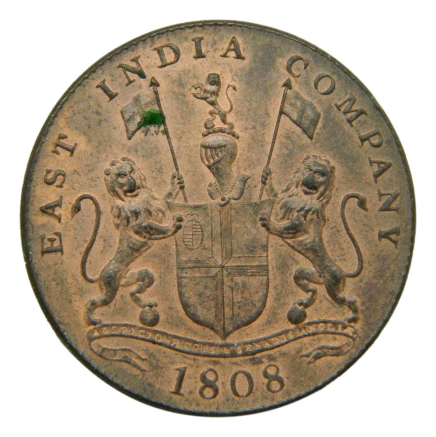 1808 - INDIA BRITANICA - 20 CASH - EBC - S9/674