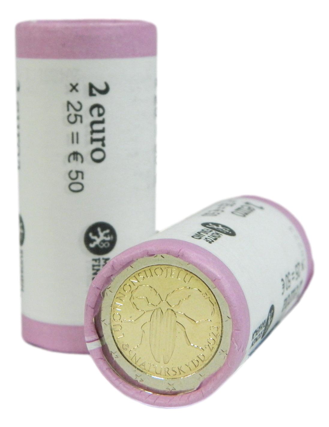 2023 - FINLANDIA - 2 EURO - CONSERVACION DE LA NATURALEZA - CARTUCHO - ROLLO