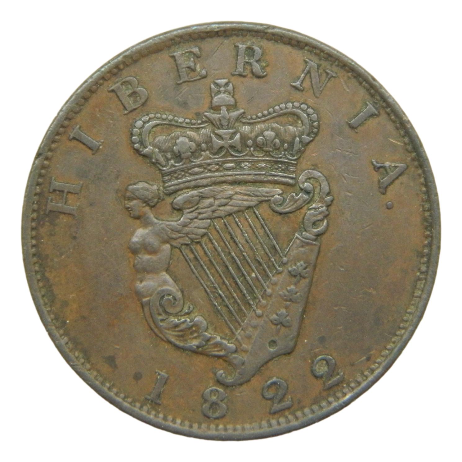 1822 - IRLANDA - PENNY - GEORGIUS IV - EBC - S9/693