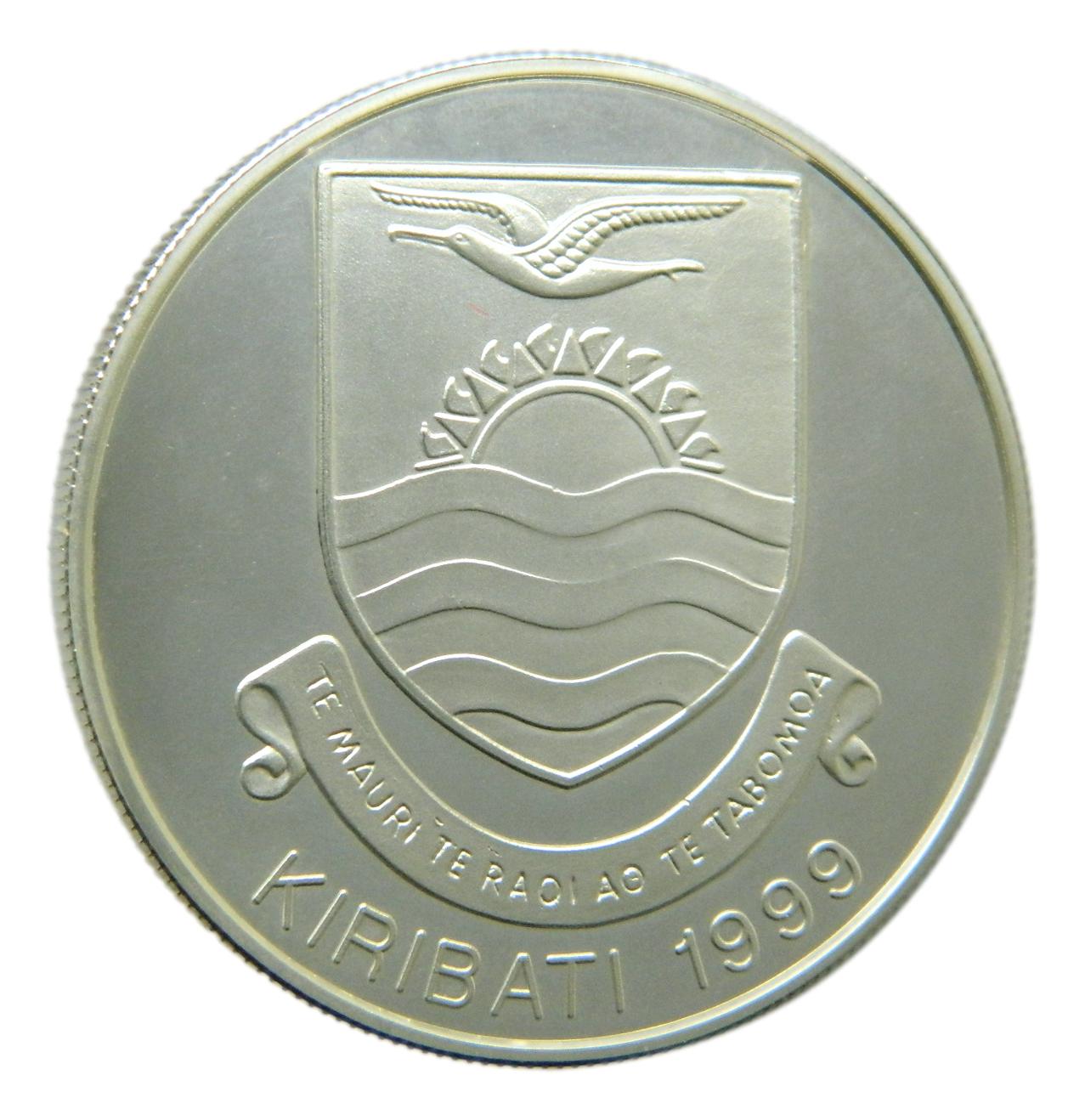 1999 - KIRIBATI - 5 DOLARES - ISLAS MARAKEI - PLATA