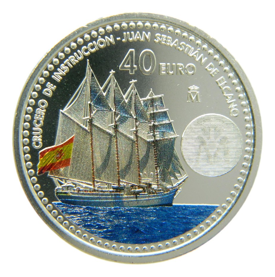 2025 - ESPAÑA - 40 EURO - CRUCERO INSTRUCCION - JUAN SEBASTIAN ELCANO - LEONOR
