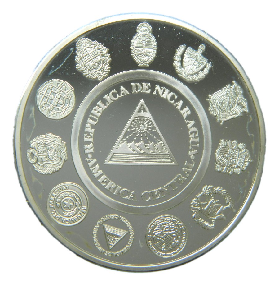 2000 - NICARAGUA - 10 CORDOBAS - CABALLO - IBEROAMERICANA - PLATA PROOF