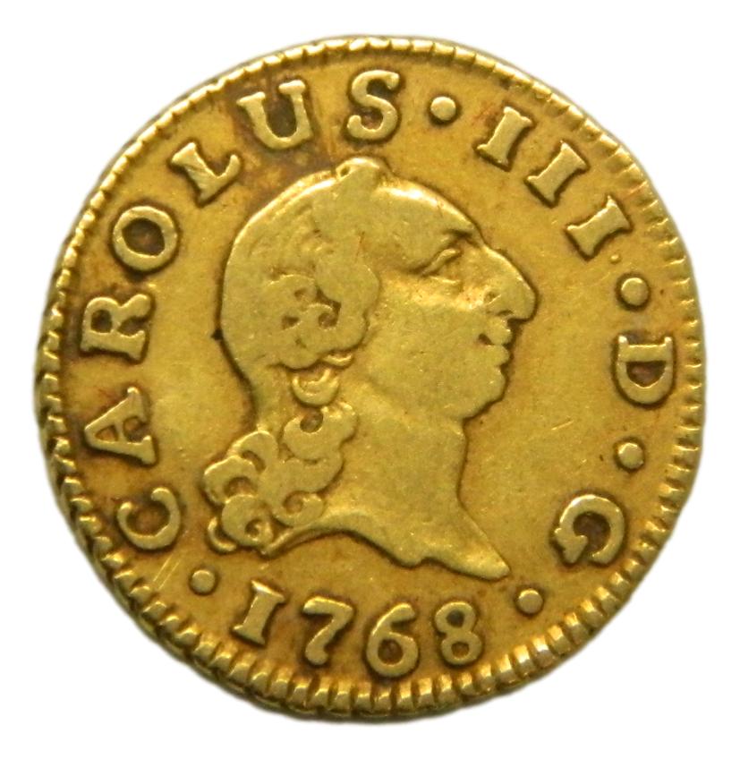 1768 CF - CARLOS III - 1/2 ESCUDO - SEVILLA - MBC