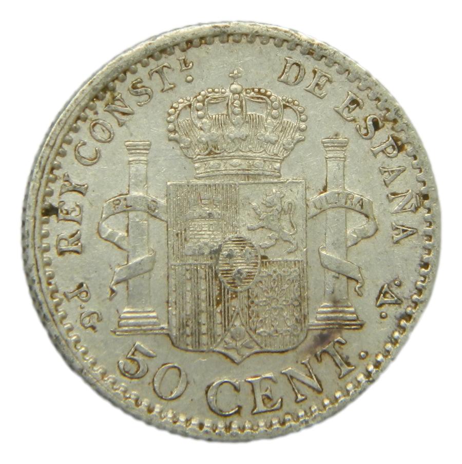 1896 *9-6 - ALFONSO XIII - 50 CENTIMOS - PGV - MBC