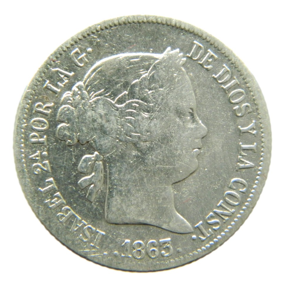 1863 - ISABEL II - 4 REALES - MADRID - MBC