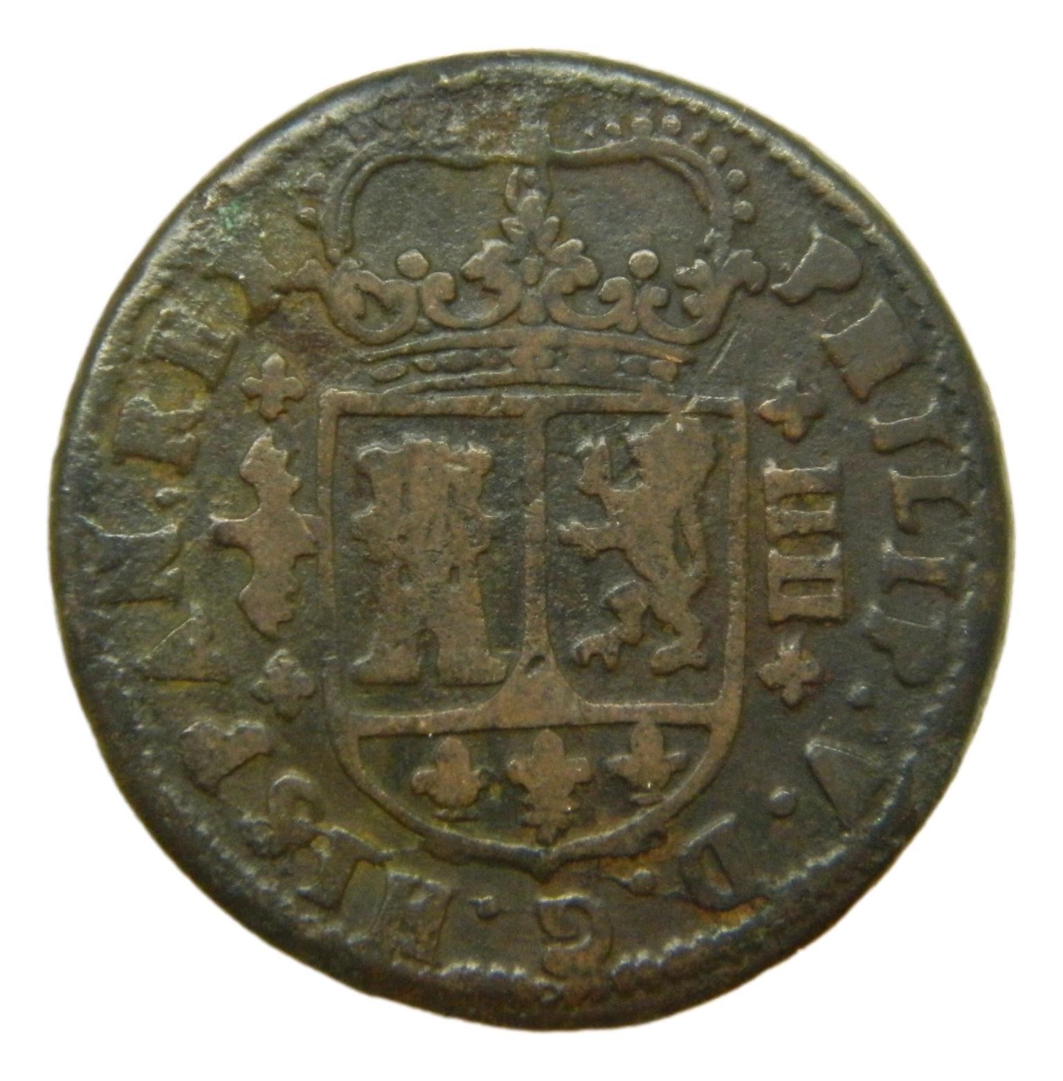 1719 - FELIPE V - 4 MARAVEDIS - VALENCIA - MBC