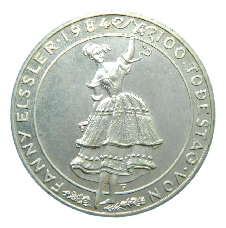 1984 - AUSTRIA - 500 SCHILLING - FANNY ELSSLER - PLATA