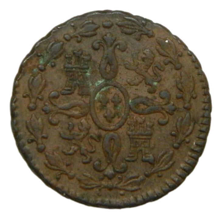 1827 - FERNANDO VII - 2 MARAVEDIS - SEGOVIA 