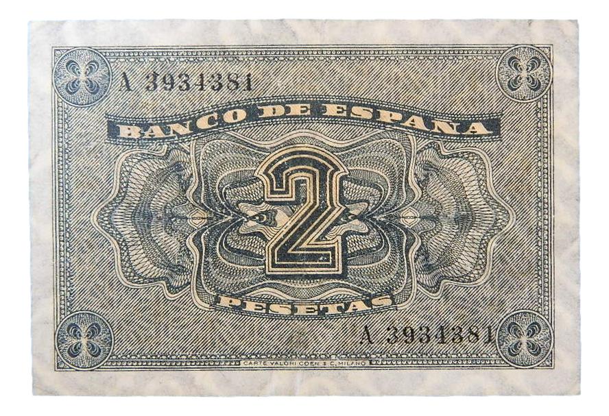 1937 - ESPAÑA - BILLETE - 2 PESETAS - 12 DE OCTUBRE - MBC