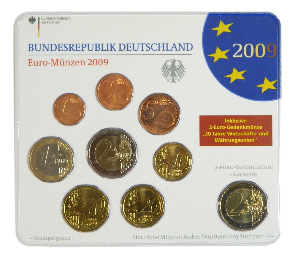2009 - ALEMANIA - EUROSET - 9 MONEDAS - CARTERA
