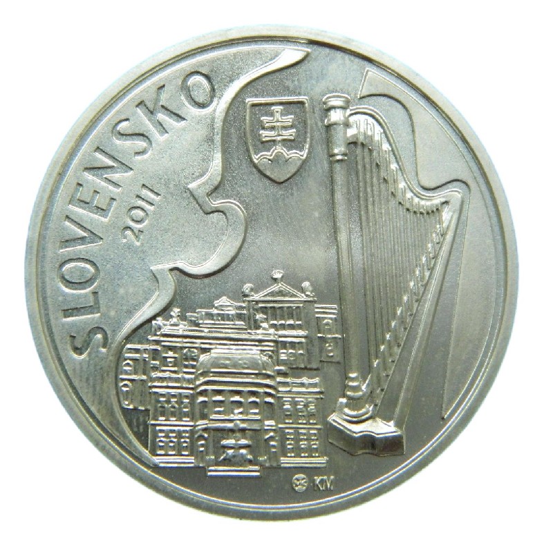 2011 - ESLOVAQUIA - 10 EURO - JAN CIKKER - PLATA