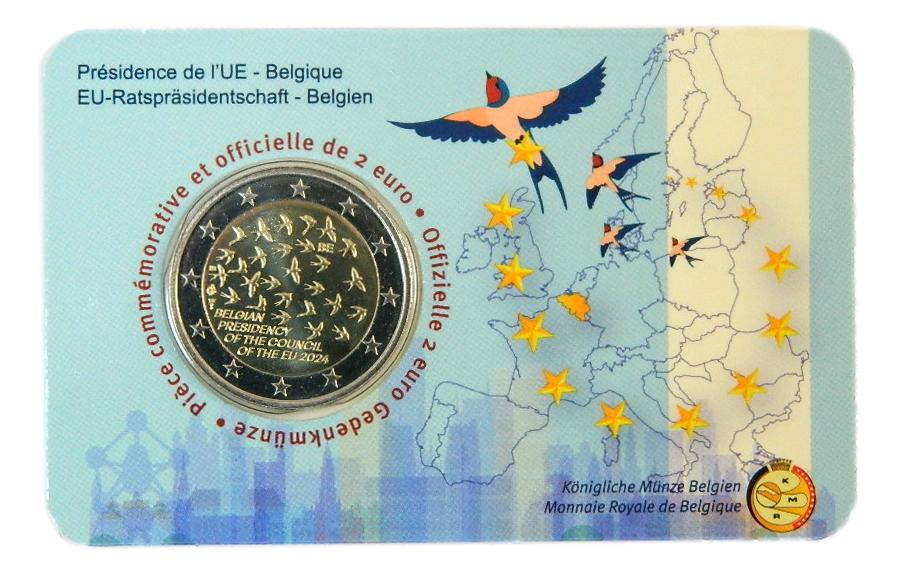 2024 - BELGICA - 2 EURO - PRESIDENCIA UE - FRANCES - COINCARD